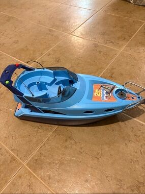 Blue Playmobil Kids Play Boat Toy - Sturdy Watercraft for Imaginative Play